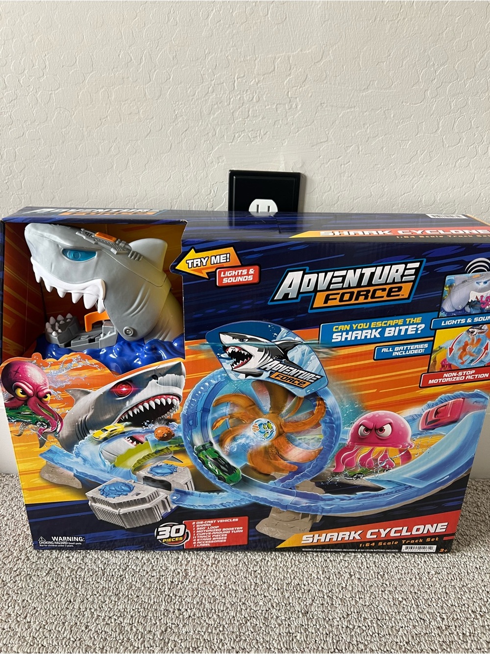 Adventure Force Shark Cyclone Motorized Track Set. NIB $25